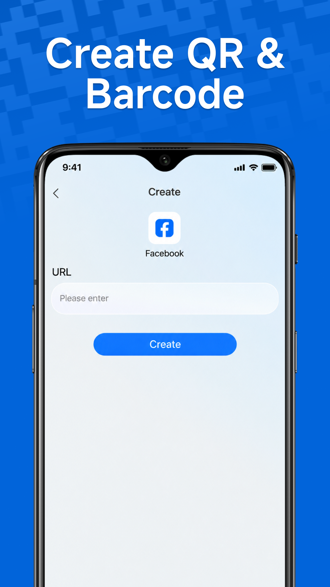 Create a QR and barcode screen